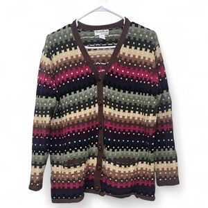 NorthStyle Vintage‎ Striped Cardigan Size XL